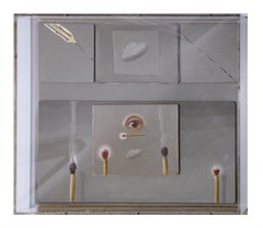 Abstract Surrealist Contemporary Still Life With Wooden Matches