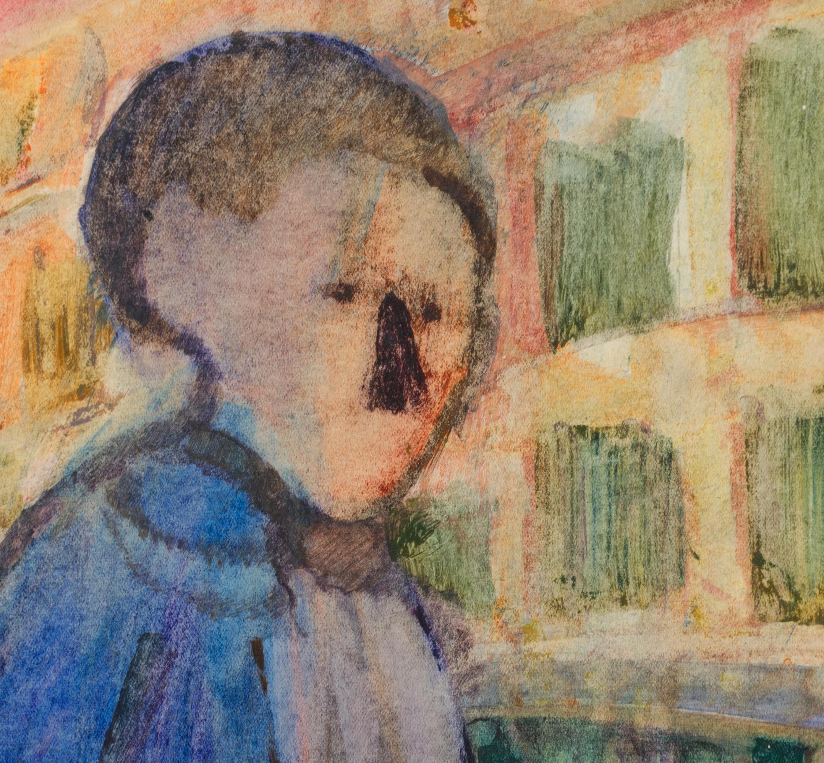 Nato nel 1924, Donald Purdy ha realizzato negli anni '60 una serie di opere su carta rivestita di argilla.  An He amava lavorare con questo mezzo e applicava i colori a olio e poi li strofinava con un panno per creare una superficie lucida e