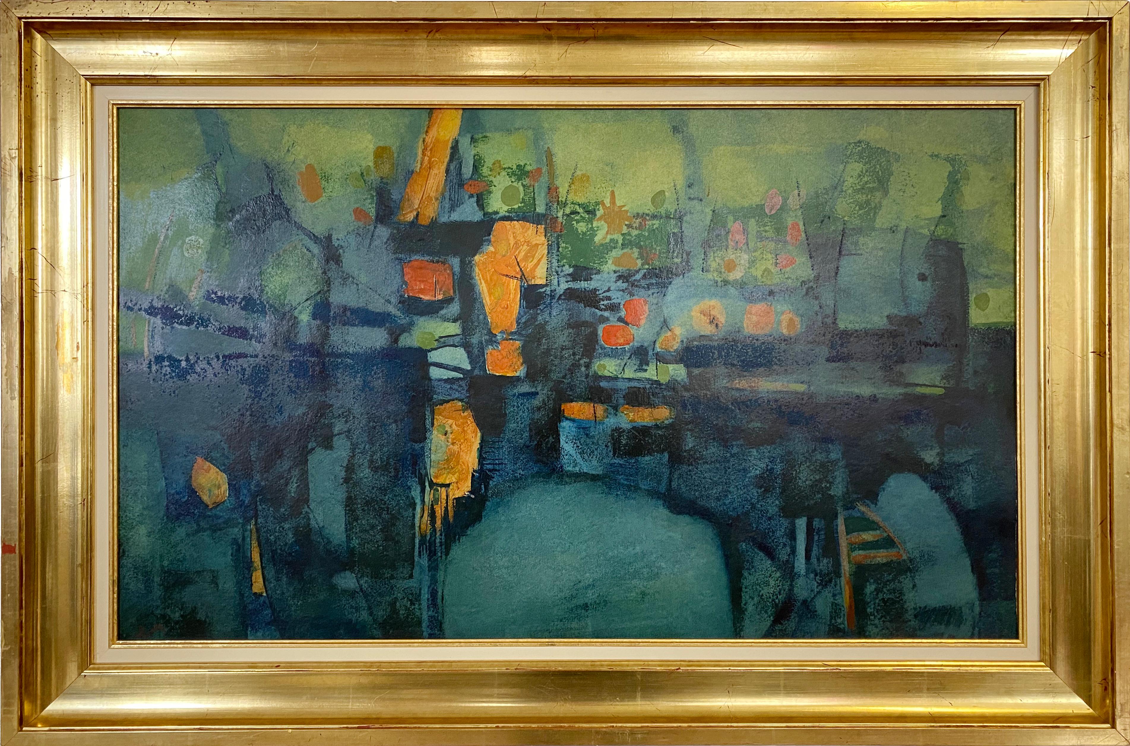 Abstracto del puerto en Deep Blues