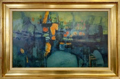 Abstracto del puerto en Deep Blues