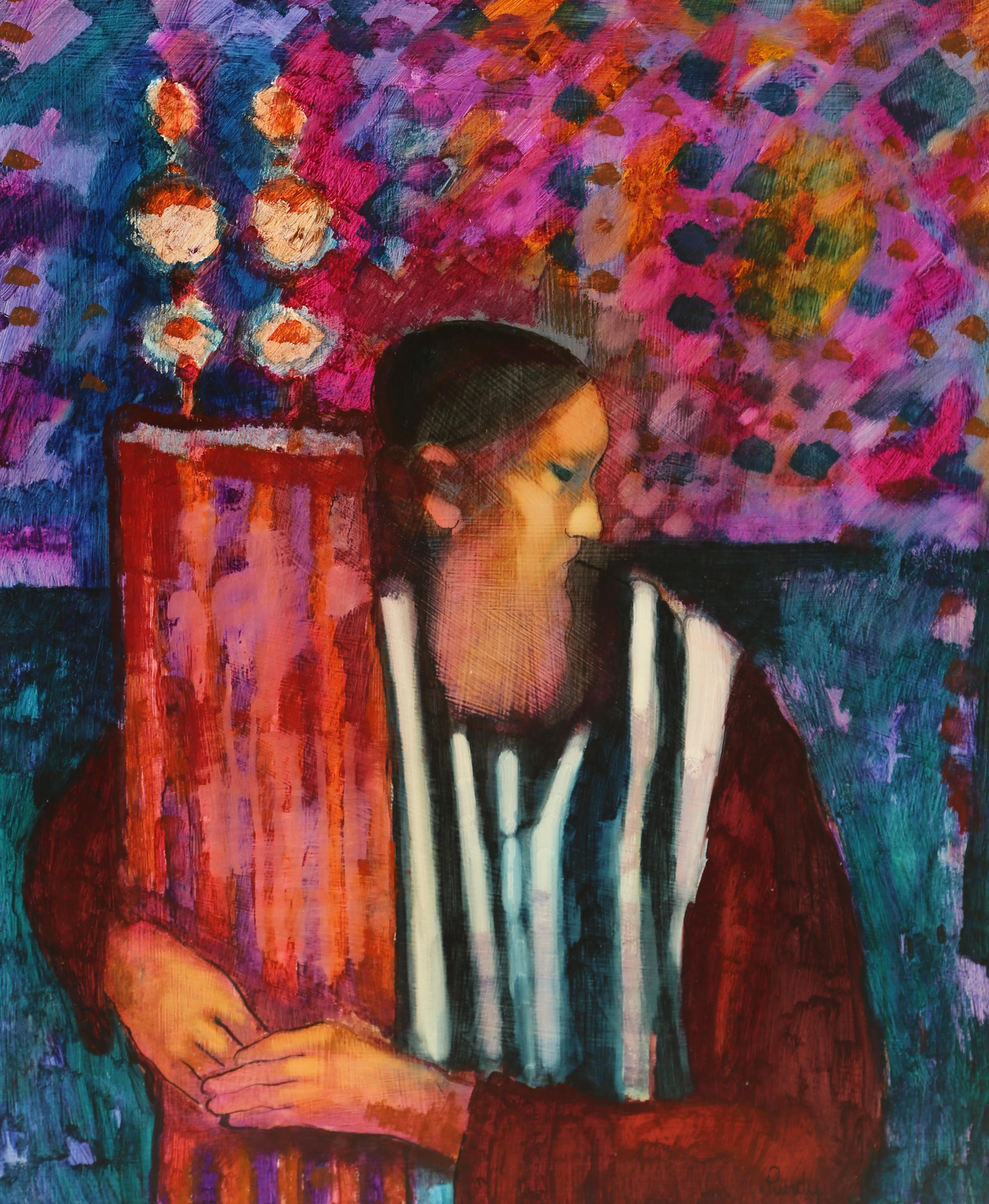 Artist: Donald Roy Purdy, American (1924 - )
Title: Rabbi with Torah
Year: circa 1970
Medium: Oil on Masonite, signed l.r.
Size: 30 x 22.5 in. (76.2 x 57.15 cm)
Frame Size: 38 x 31 inches
