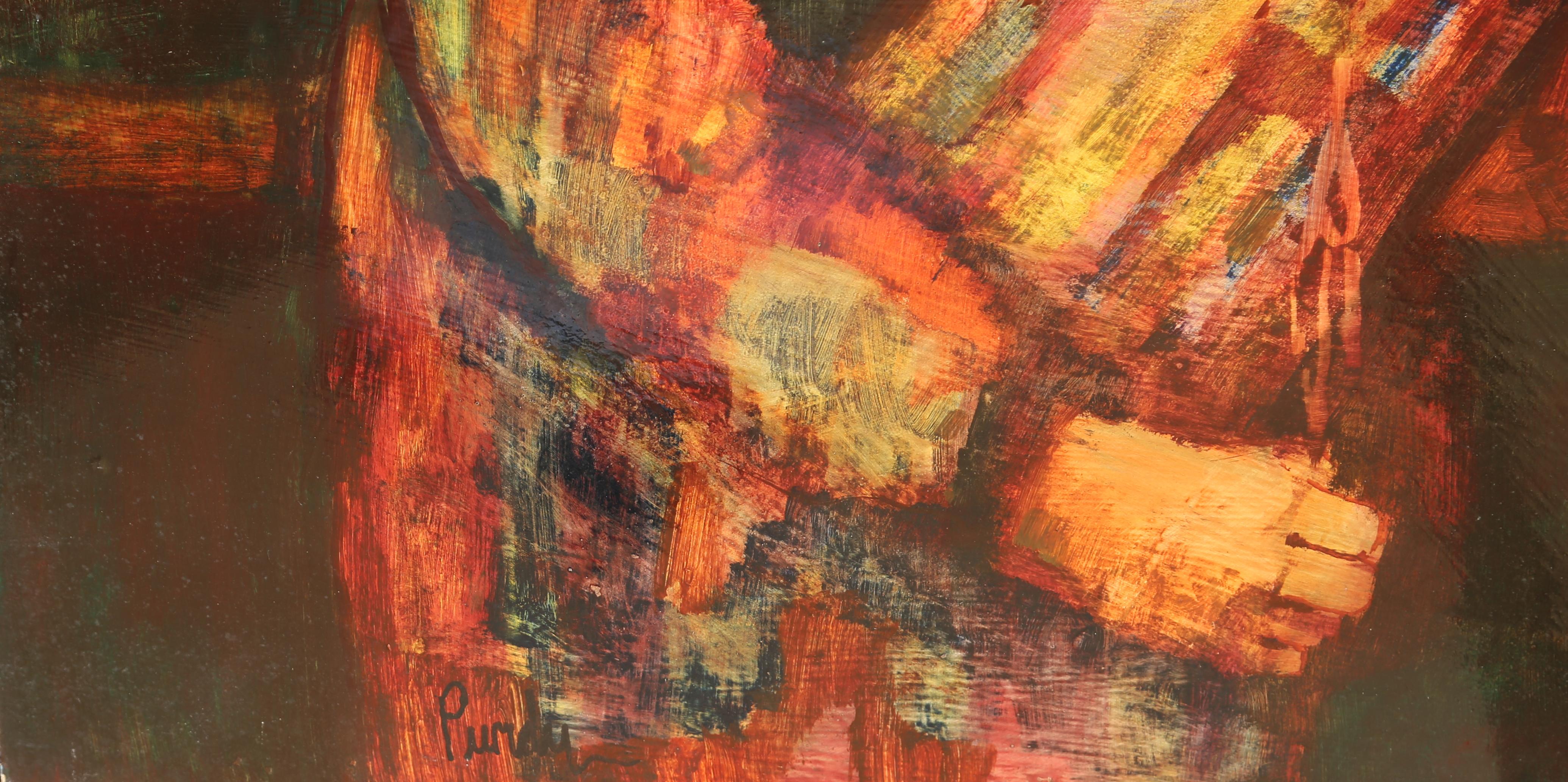 Rabino, pintura al óleo de Donald Roy Purdy en venta 1