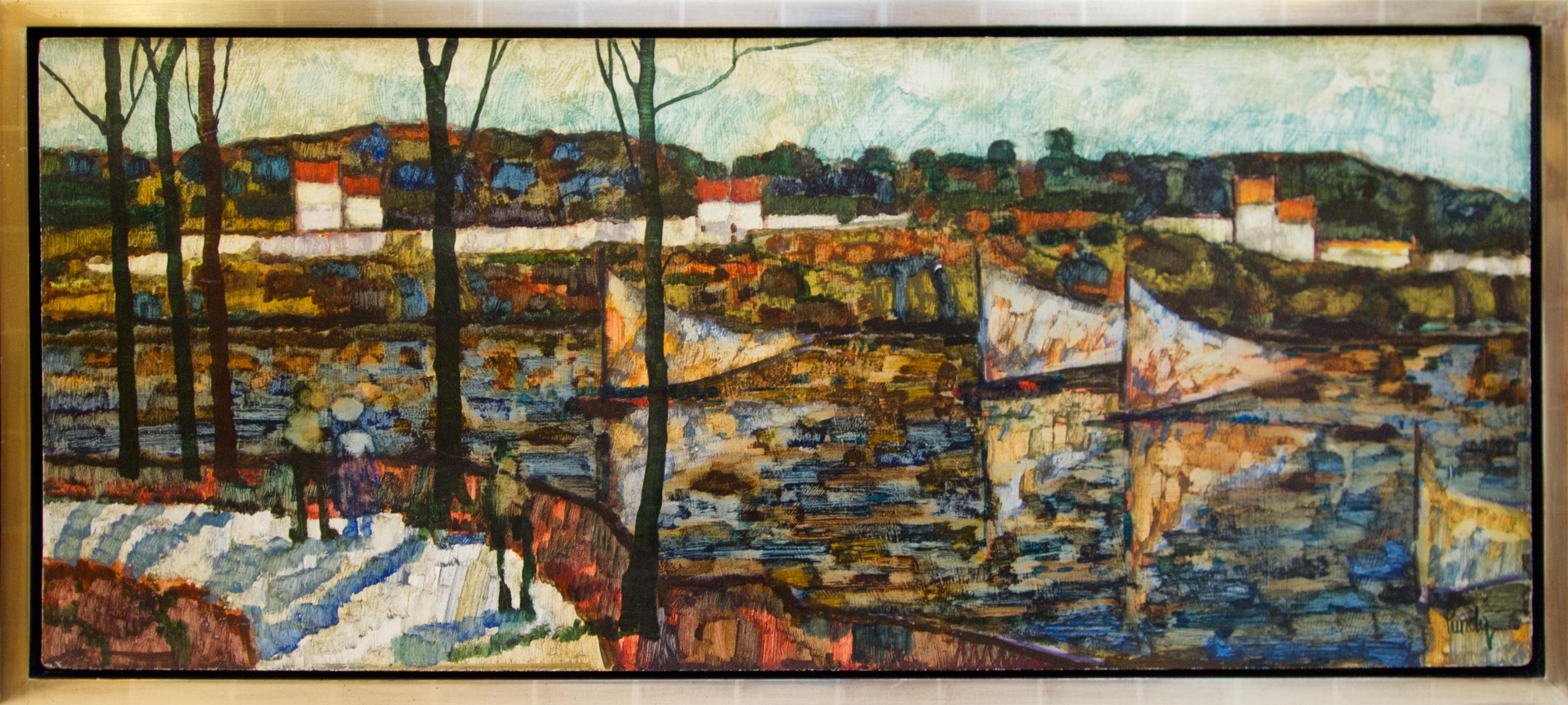 Landscape Painting di Donald Roy Purdy - Sabato mattina, Vela