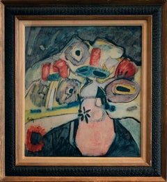 Abstract portrait with Vintage frame, 1950s/60s