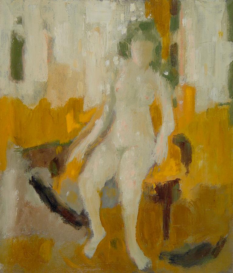 Donald S. Vogel Nude Painting - Nude with Green Hair