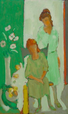 Two Girls in Green