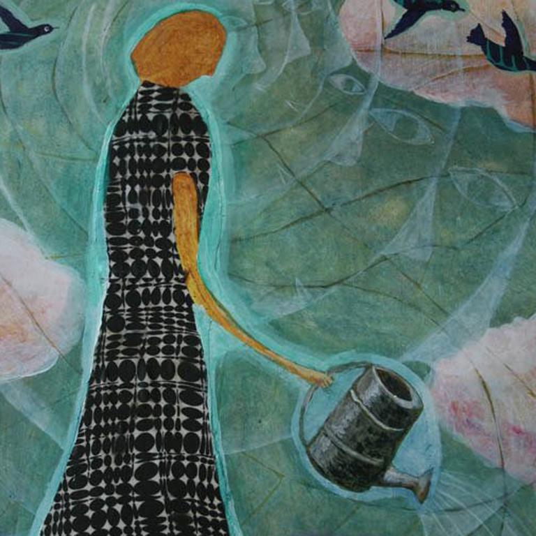 Woman with Watering Can (Femme avec boîte d'eau) en vente 1