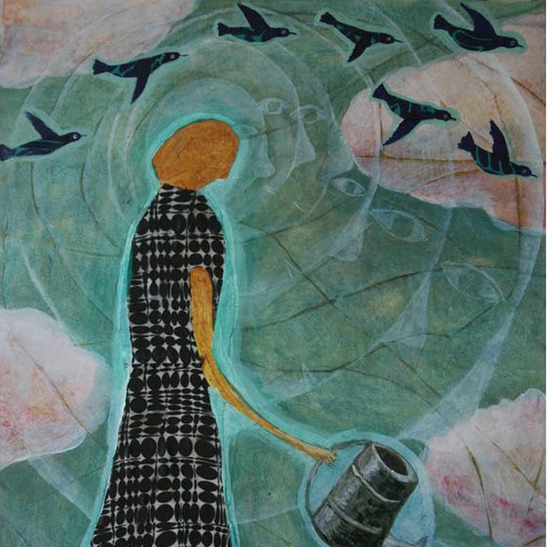 Woman with Watering Can (Femme avec boîte d'eau) en vente 2