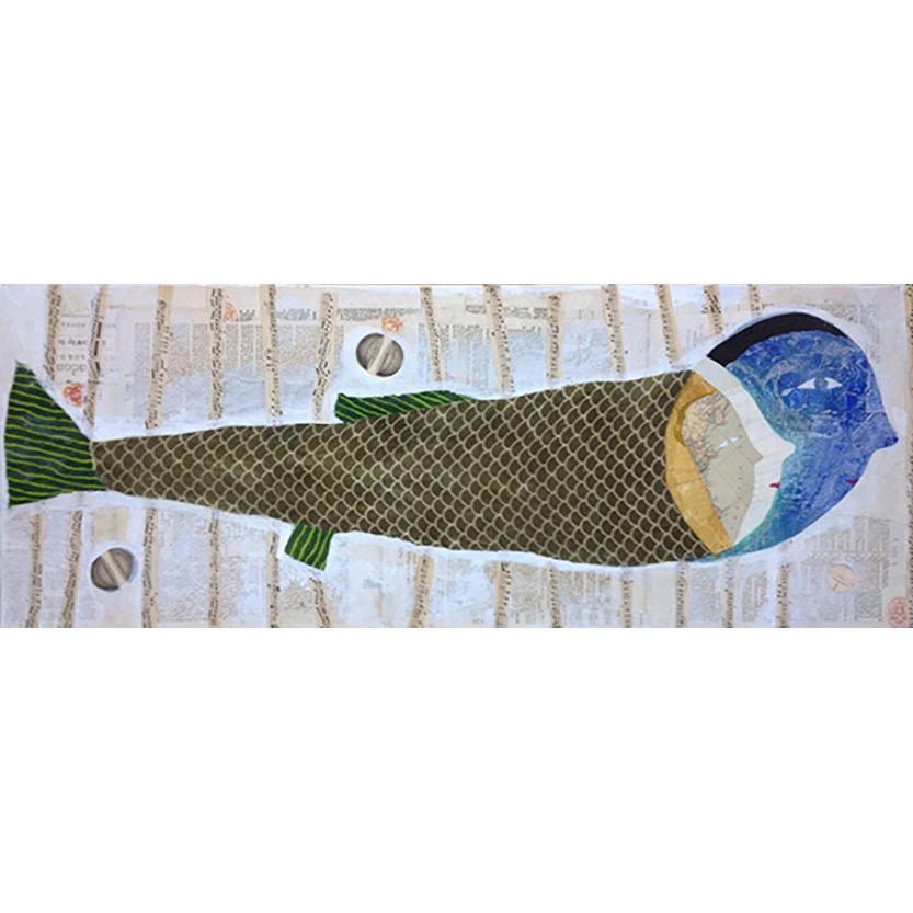 Fish - Painting by Donald Saaf