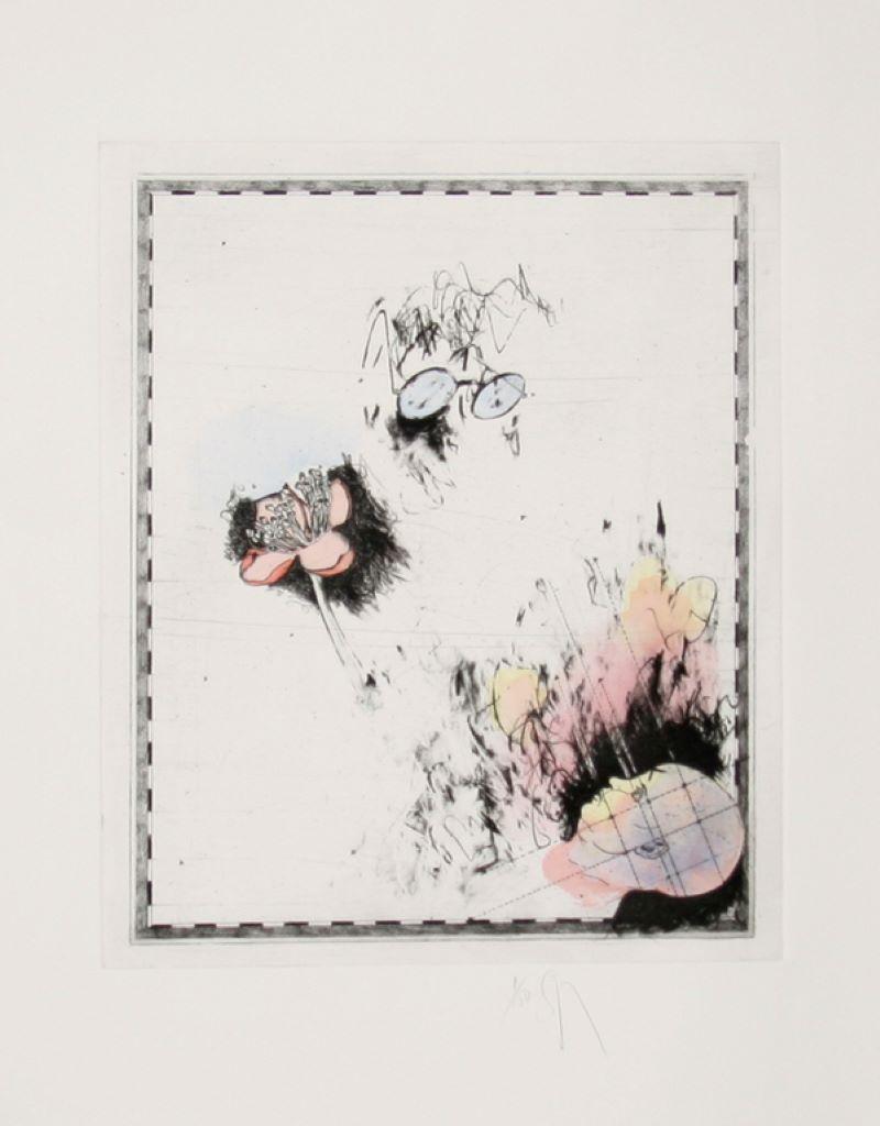 Dollmaker
Donald Saff, American (1937)
Date: circa 1980
Etching with Aquatint, signed and numbered in pencil
Edition of 150
Size: 30 x 22 in. (76.2 x 55.88 cm)
