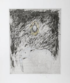 Vintage Elephant (Color), Etching by Donald Saff