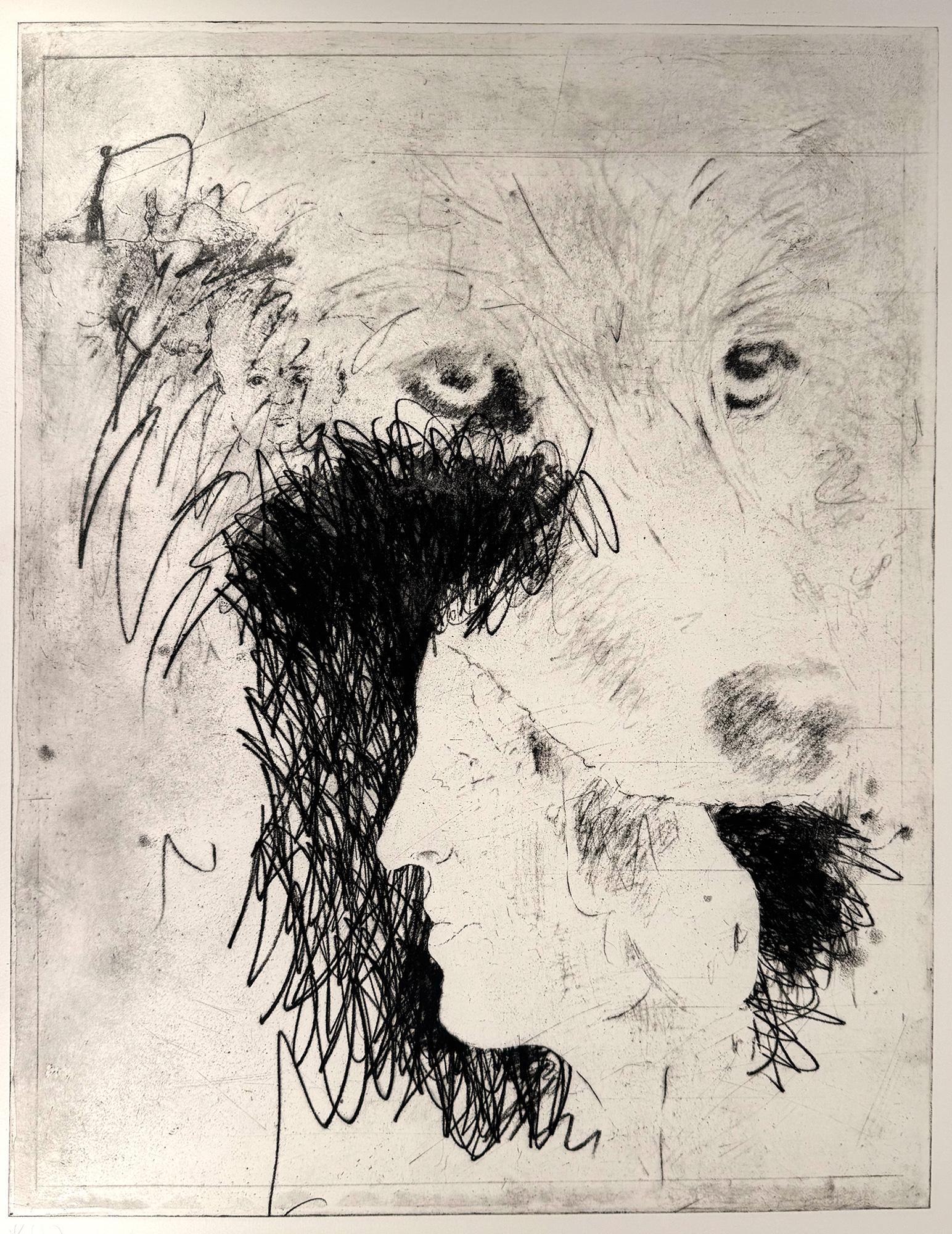Donald Saff Portrait Print - Wolfman