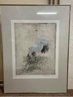 Donald Saff Signed Vintage Lithograph