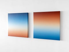 Blue and Red Dawn (Diptych)