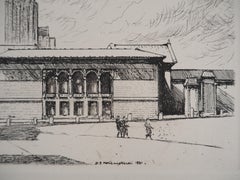 Chicago, Michigan Avenue n°2 - Original etching, c. 1931