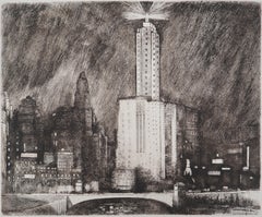 Chicago : The Wacker Drive - Eau-forte originale, vers 1931