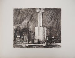 Chicago : The Wacker Drive - Original etching, c. 1931