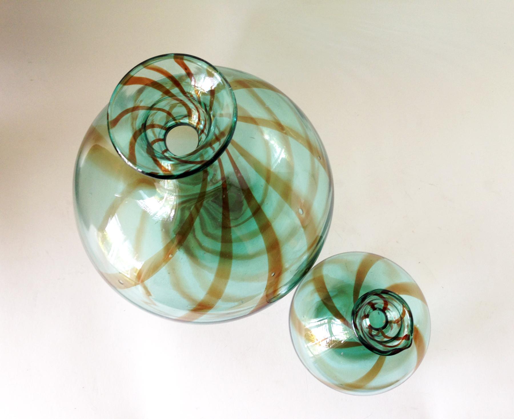 American Donald Shepherd for Blenko Glass Balloon Vases