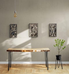 1950er Jahre „Abstract #4“ Tusche- und Gouache-Gemälde Univ von Paris, Einzigartig