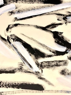 1950s "Curled Up Cubist" MidCentury Figurative Gouache University of Paris