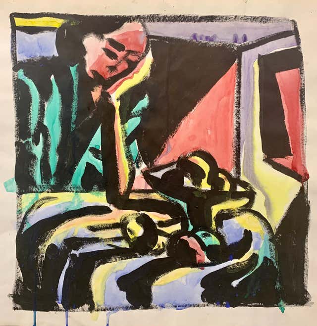 Leo Roth - Israeli Kibbutz Artist Judaica Shul Torah Ark Surrealist ...