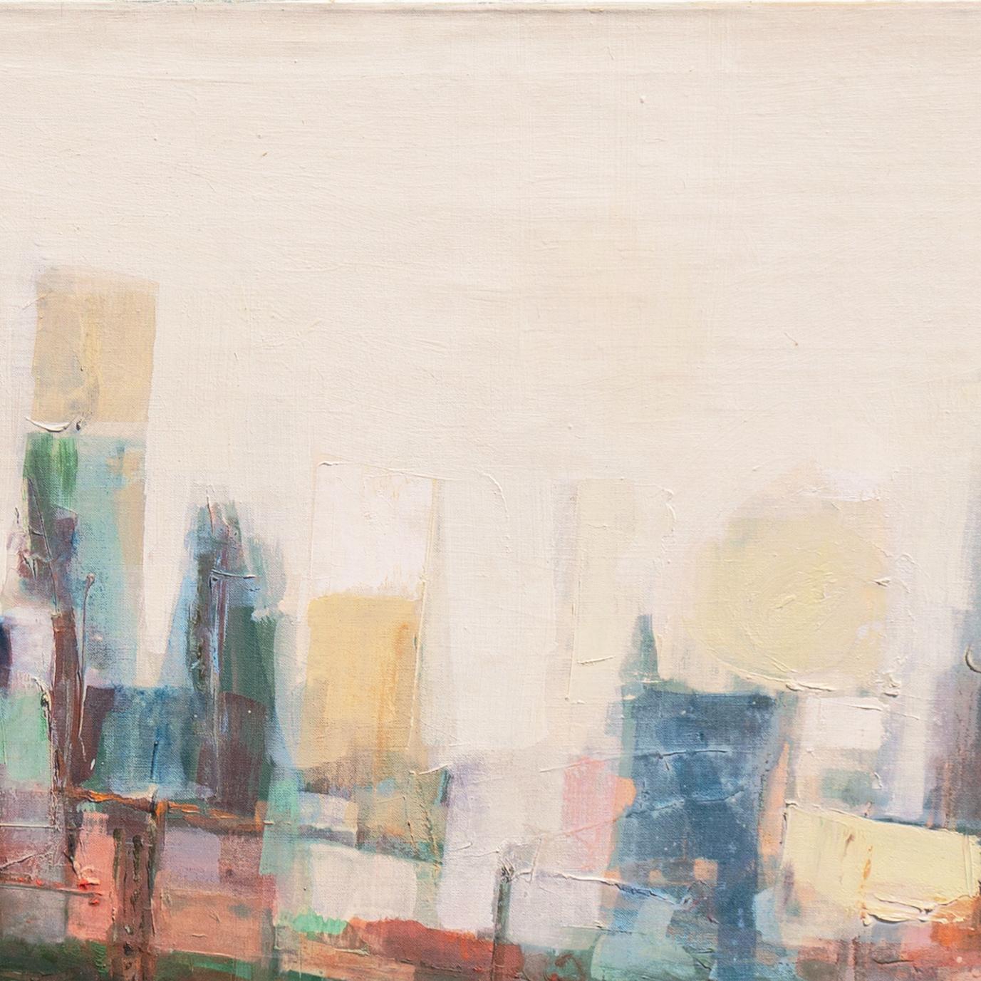 Signed lower left, 'Stoltenberg' for Donald Hugo Stoltenberg (American, 1927-2016) and dated 1957. Titled, verso on original artist's label, 'West Side, New York'.
Provenance: Mr. & Mrs. Daniel Taradash, Beverly Hills, CA
Formerly with: Kanegis