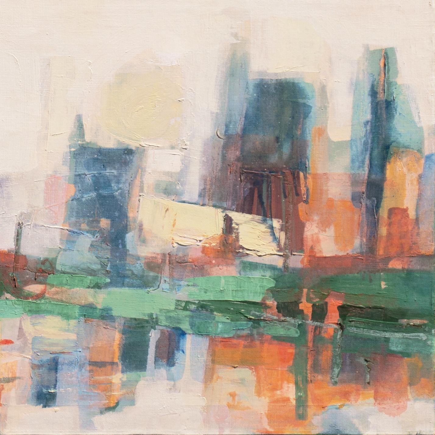 'West Side, New York', Central Park, Manhattan Modernist Abstract, BMFA, Harvard For Sale 2