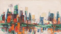 West Side, New York", Central Park, Manhattan Modernist Abstract, BMFA, Harvard