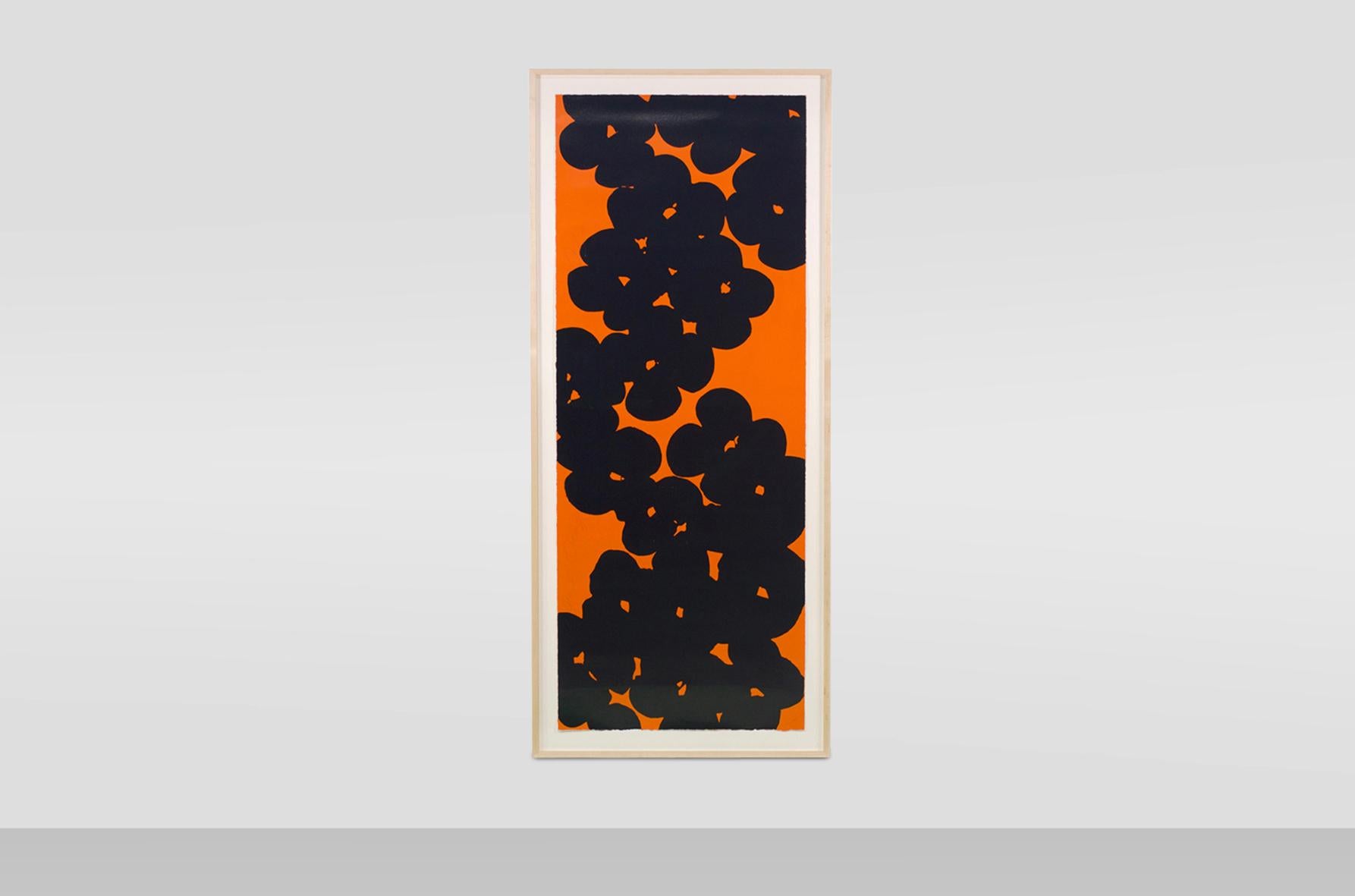 Beautiful large Donald Sultan print expertly and tastefully framed.


Signed, titled and dated and numbered to recto ‘Black and Orange 2018 DS 11/12’. This work is number 11 from the ediiton of 12 published by Har-El Printers & Publishers, Tel