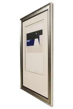 Donald Sultan Contemporary American Lithograph, Titled: "Moon Beam"