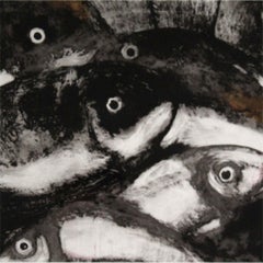 Sérigraphie signée Donald Sultan Fish from Fruit and Flowers, 1990, 59/125