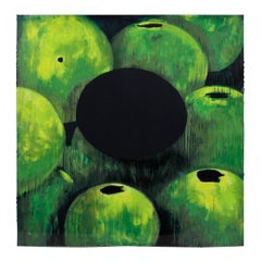 Donald Sultan, Green Apples and Egg, Screen Print Depicting, PP. 10/10