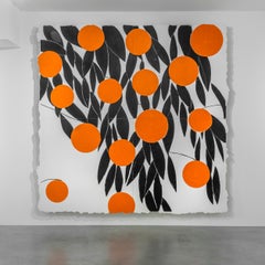 Donald Sultan (Mixed Media) - Fifteen Oranges, 17 September 1992