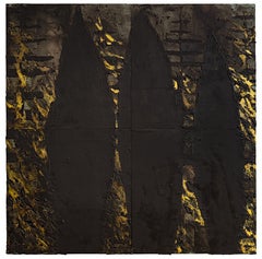 Donald Sultan (Mixed Media) - Forest Fire, 14 May 1985