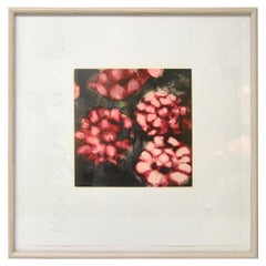 Vintage Donald Sultan Print "Red Roses" Signed and Numbered 110/125, 1992
