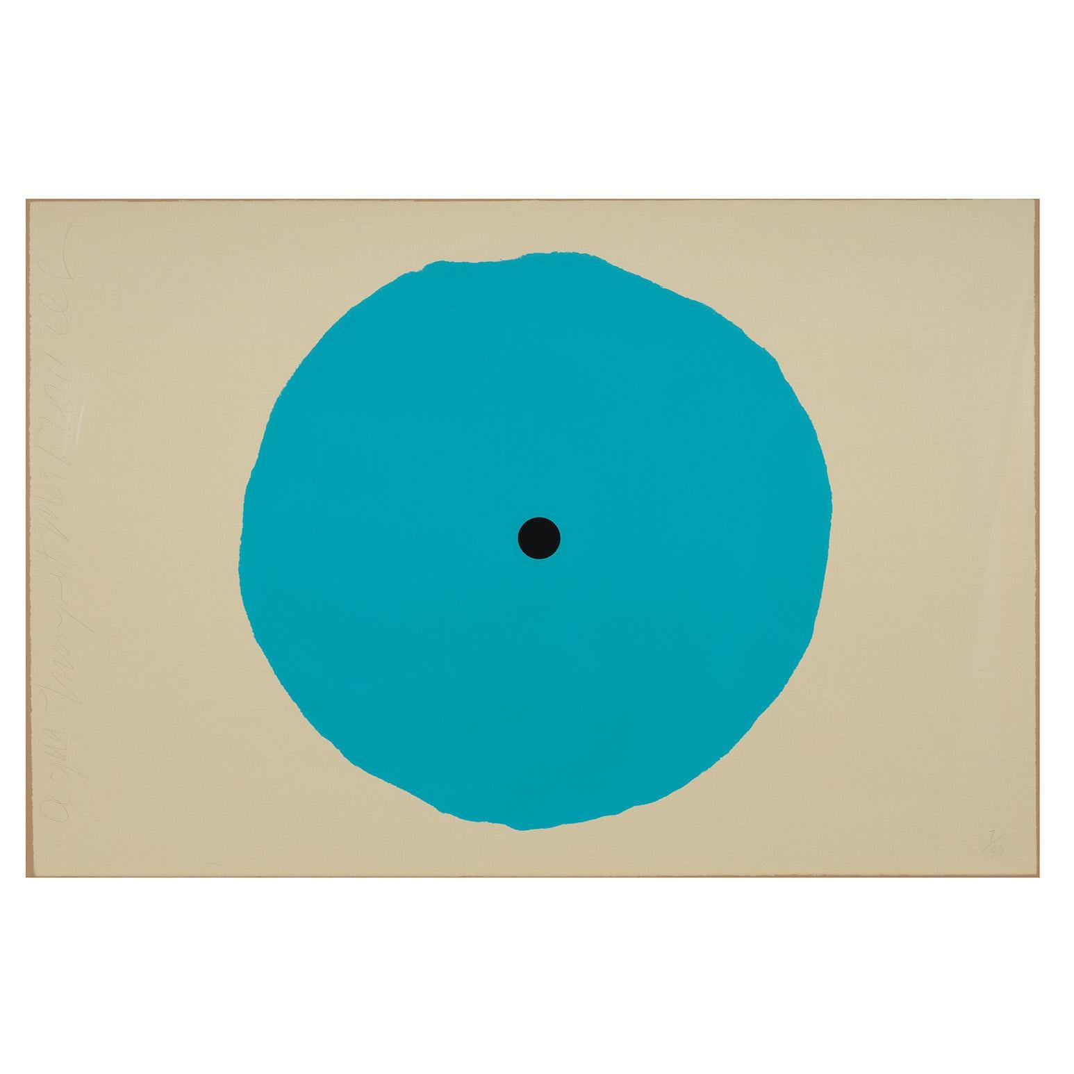 Aqua Trumpet - Print by Donald Sultan