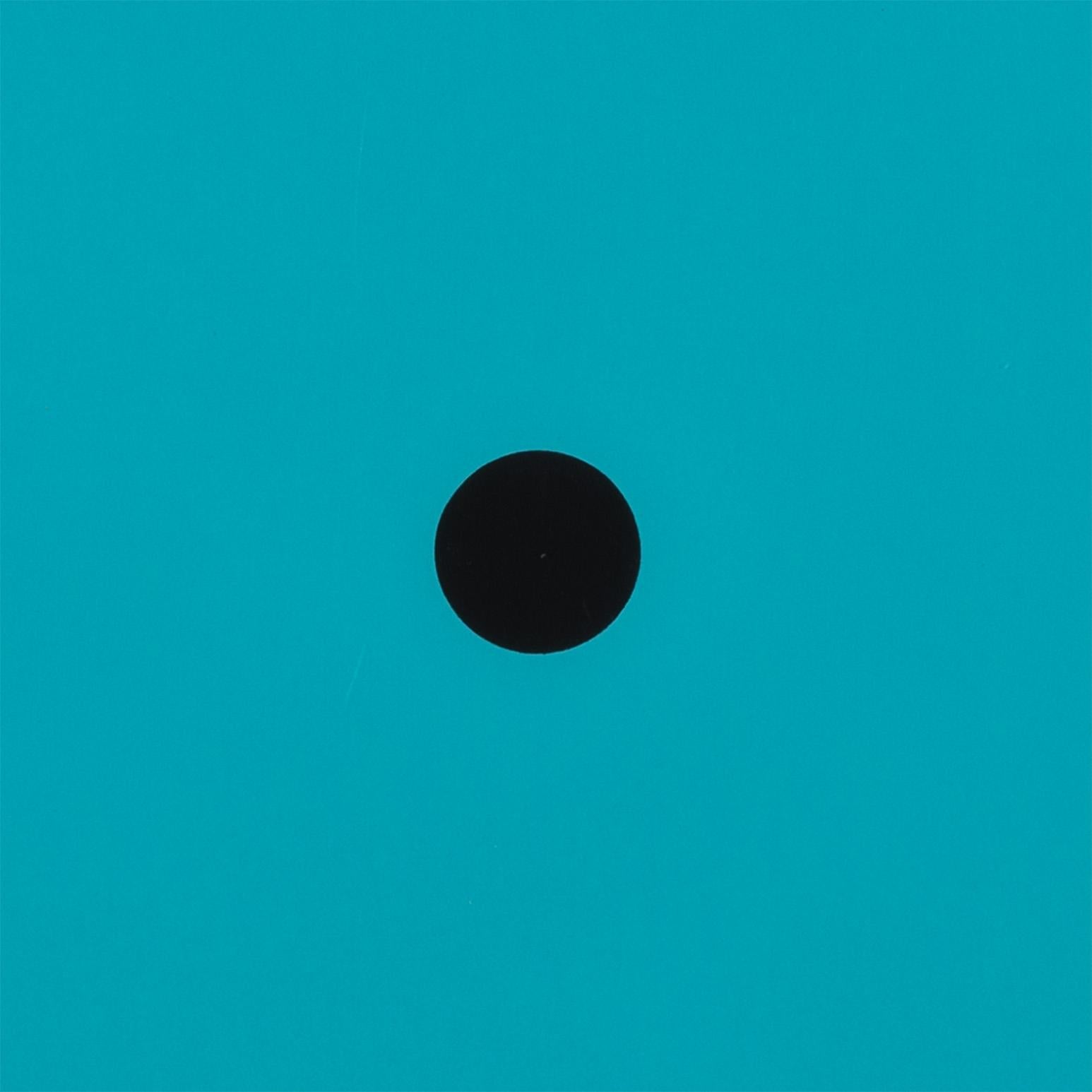 Aqua Trumpet - Beige Abstract Print by Donald Sultan