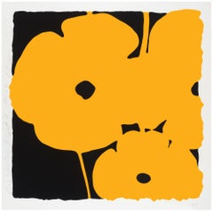 Big Yellow, Donald Sultan, color silkscreen with enamel ink and tar like texture