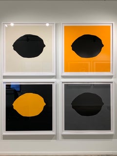 Black Lemon on Silver, 2018, Color silkscreen, enamel inks