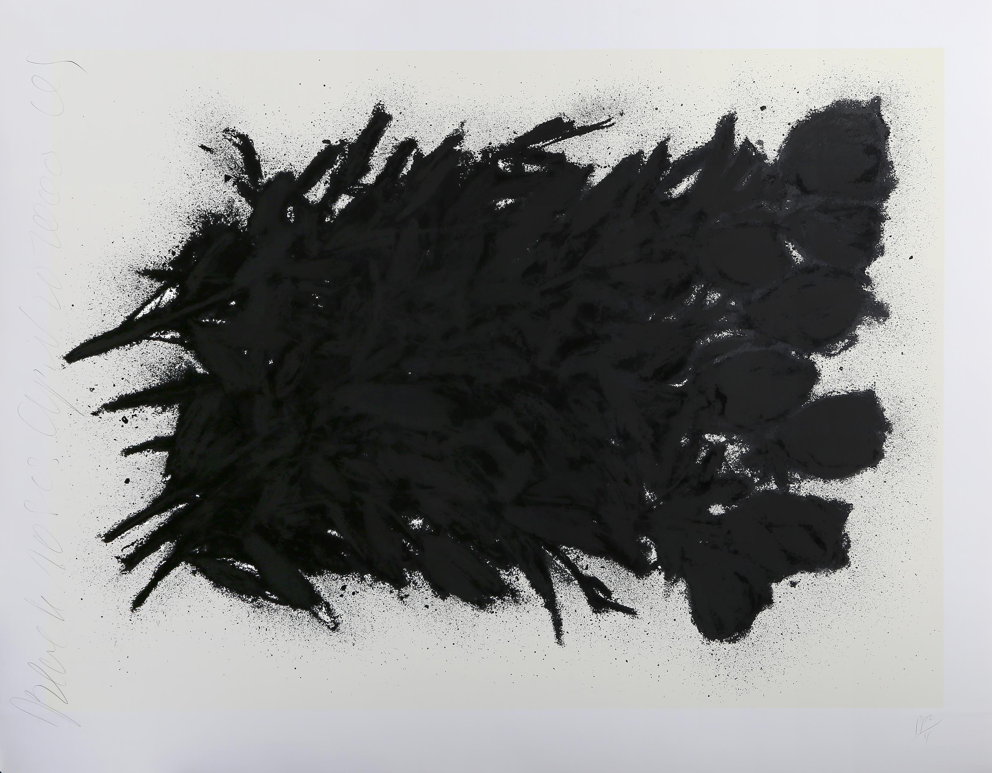 Rose nere
Donald Sultan, americano (1951)
Data: 2000
Serigrafia su carta intelata, firmata, intitolata, datata e numerata a matita.
Edizione di PP 2/4
Dimensioni dell'immagine: 32 x 44 pollici
Dimensioni: 38 x 49 pollici (96,52 x 124,46 cm)
Editore: