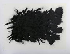 Black Roses, serigrafia astratta di Donald Sultan