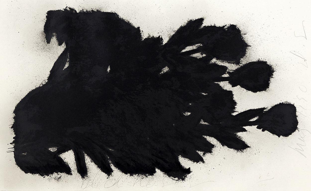 Donald Sultan Print - Black Roses