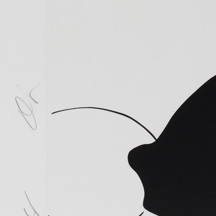 Schwarze Tulpen und Vase – zeitgenössisch, 21. Jahrhundert, Siebdruck, limitierte Auflage im Angebot 2