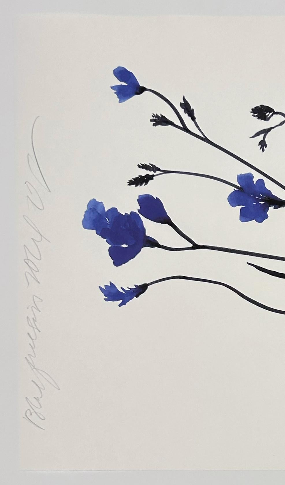 Blue Freesia, June 13, 2024 (Zeitgenössisch), Print, von Donald Sultan