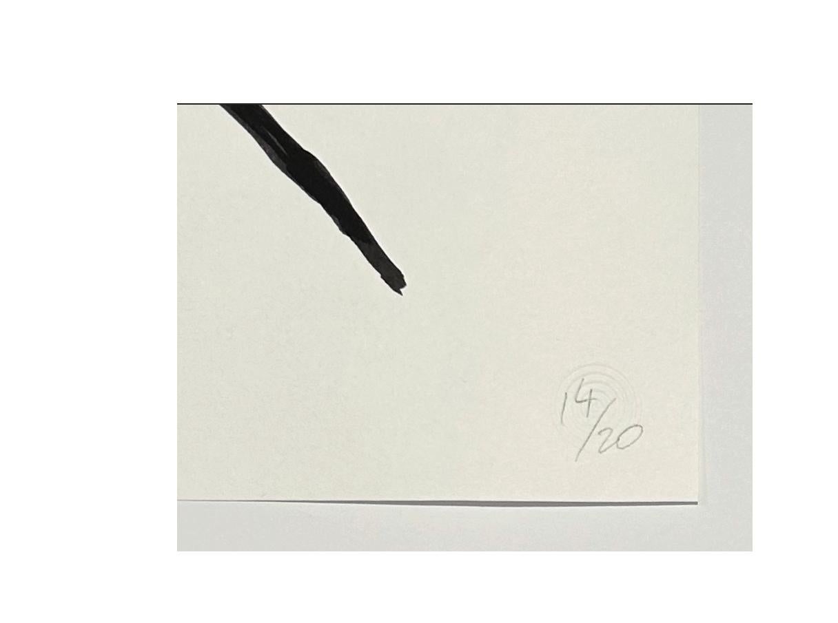 Blue Freesia, June 13, 2024 (Grau), Print, von Donald Sultan