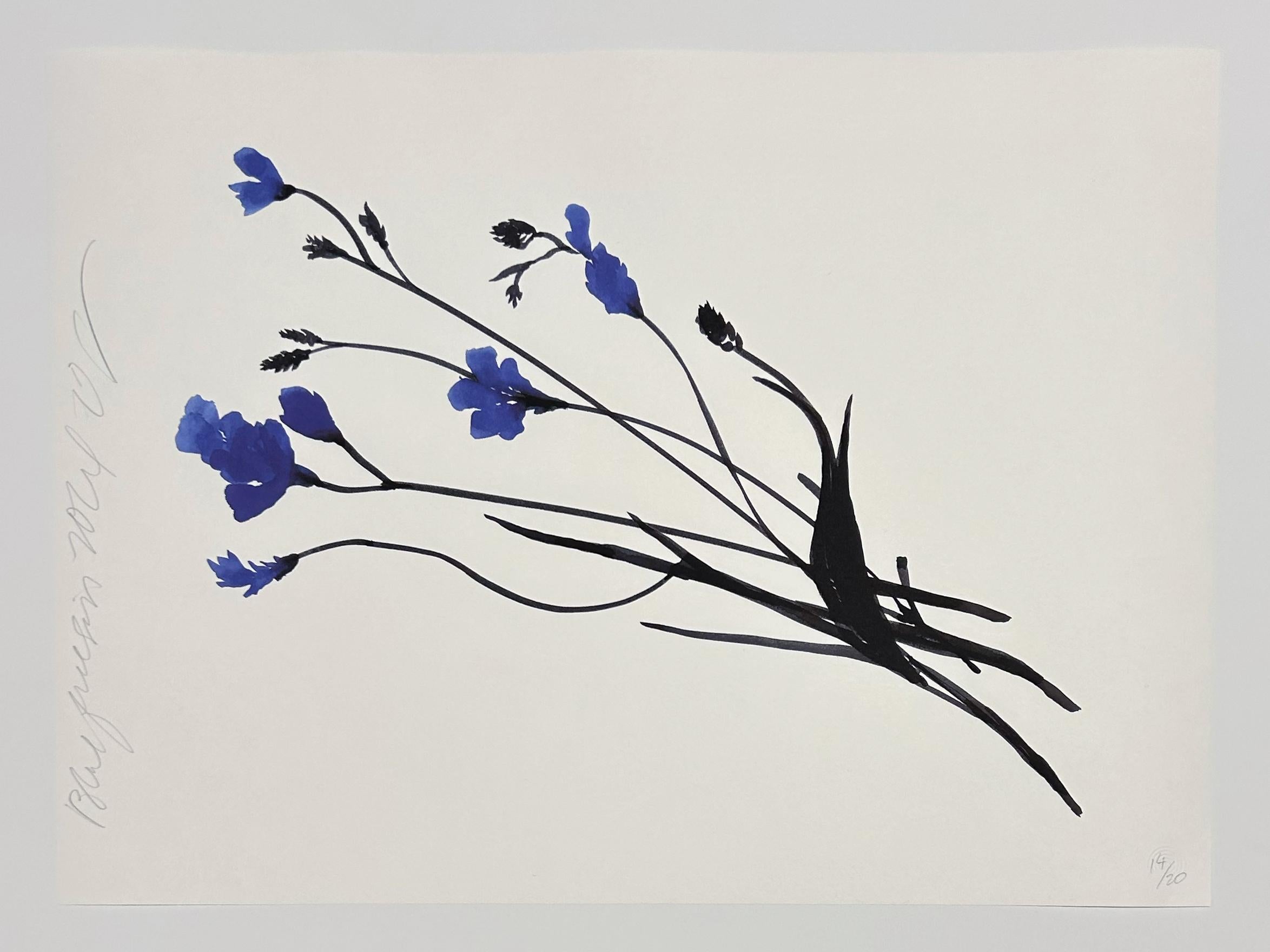 Artist: Donald Sultan
Title: Blue Freesia, June 13, 2024
Portfolio: 2024 Freesia
Medium: Archival pigment inks on Japanese 110 gsm paper
Date: 2024
Edition: 14/20
Frame Size: 21 1/4