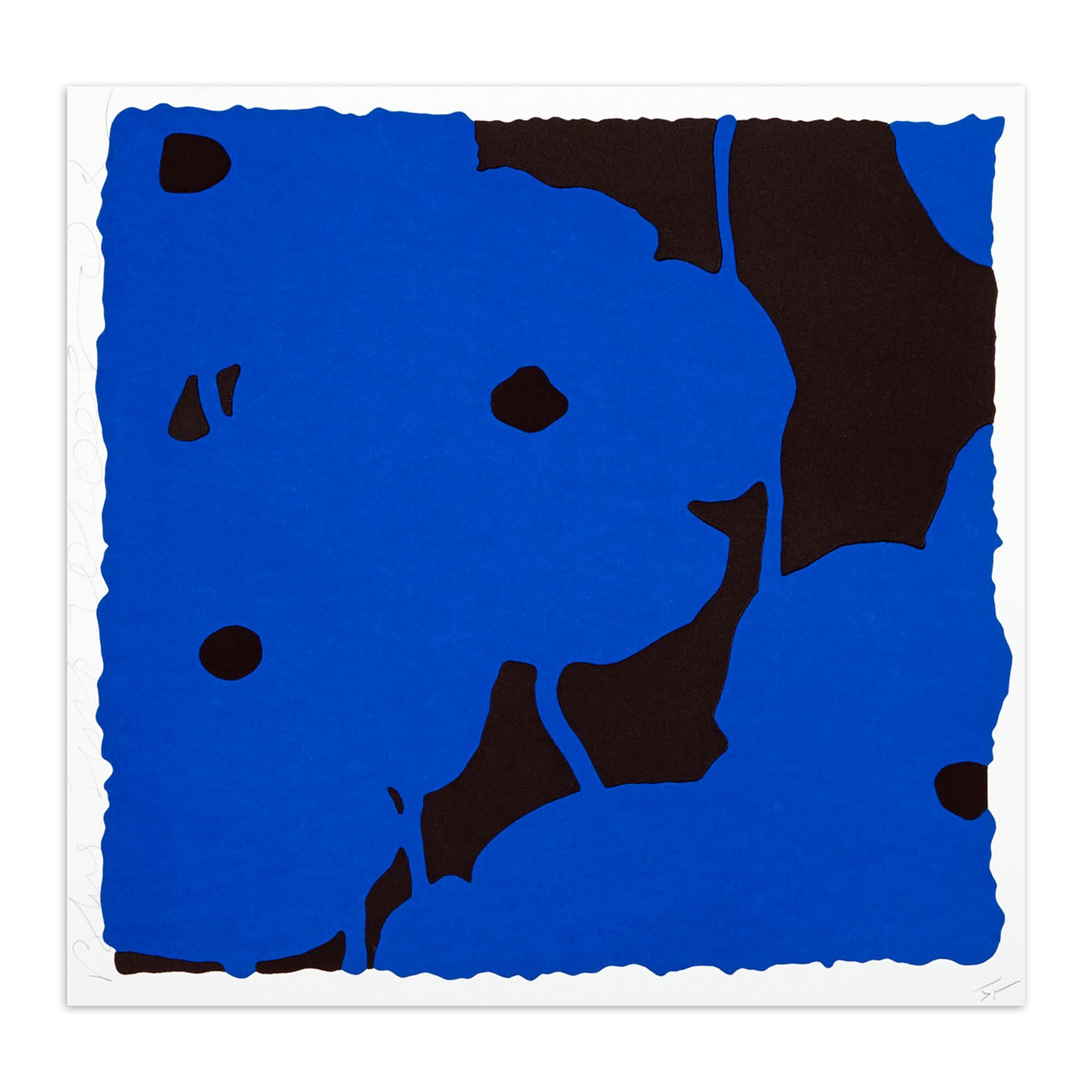 Blues, Set of Two Silkscreens, Flower Still-Life, Contemporary Art, Pop Art - Print by Donald Sultan