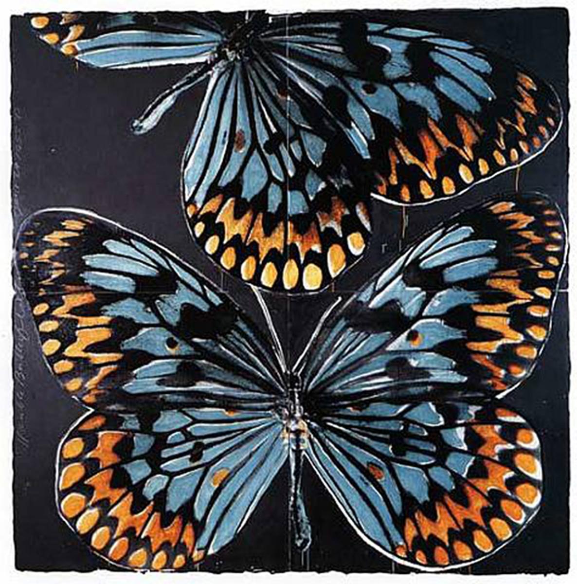 Donald Sultan Figurative Print - Butterflies January 25 2006