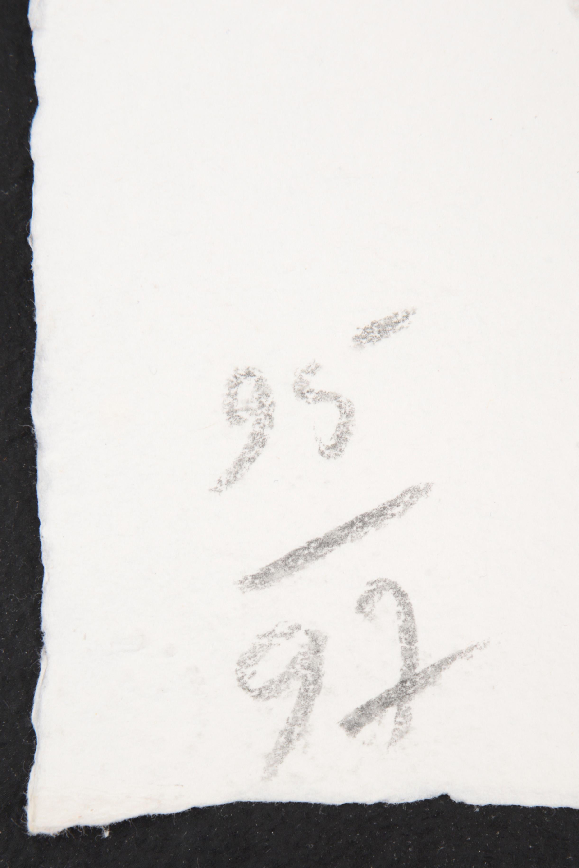 Artist/Designer; Manufacturer: Claes Oldenburg (1929-2022) 
Marking(s); notes: signed, blind stamp; ed. 95/97; 1997
Materials: lithograph on St. Armand Special Etching paper
Dimensions (H, W, D): 25.5