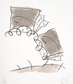 Claes Oldenburg NOTEBOOK TORN IN HALF Lithograph